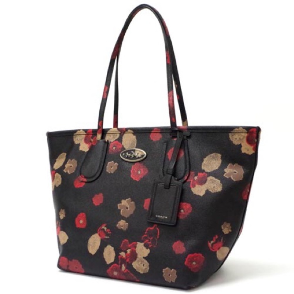 BNWT COACH taxi floral flower print tote bag